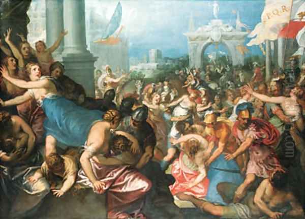 The Rape of the Sabines Oil Painting by Hans Rottenhammer