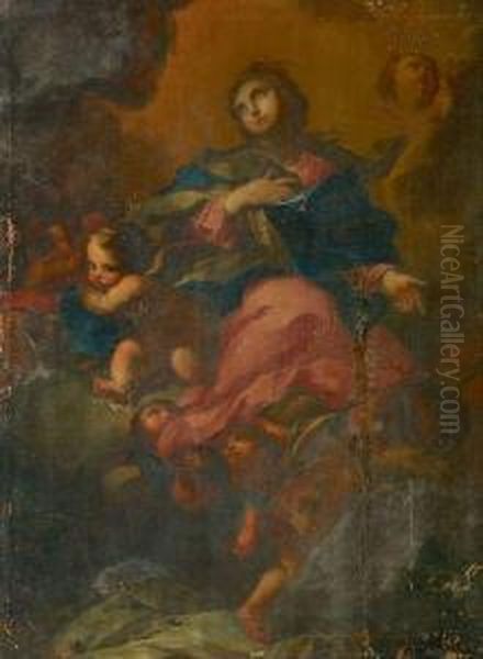 Assomption De La Vierge Oil Painting by Domenico Piola