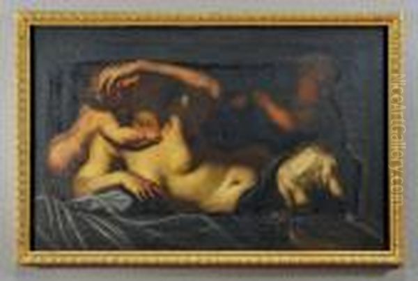 Putti Oil Painting by Domenico Piola