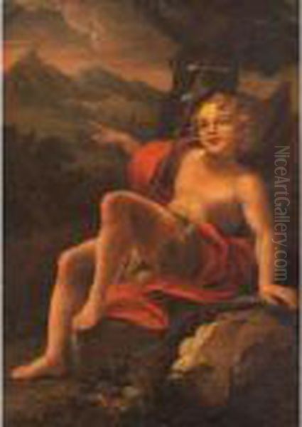 San Giovanni Battista Nel Deserto Oil Painting by Domenico Piola