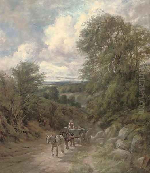 Among the Surrey hills Oil Painting by Warwick G. Reynolds