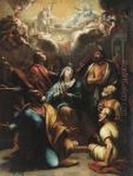 The Pentecost Oil Painting by Domenico Piola