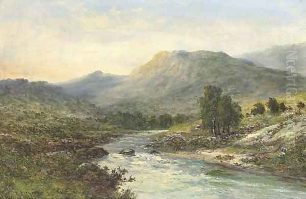 A Highland glen Oil Painting by Louis Richards