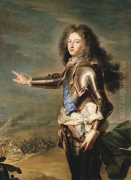 Portrait of Louis de France, Duc de Bourgogne (1682-1712) Oil Painting by Hyacinthe Rigaud