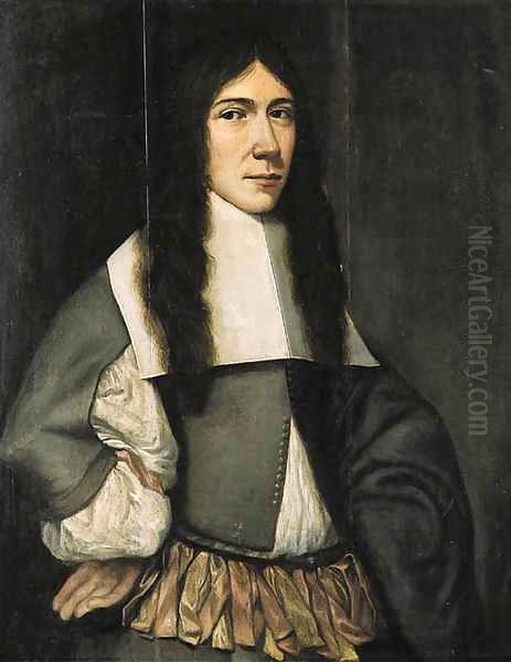 Portrait of a man Oil Painting by Jan Van Rossum