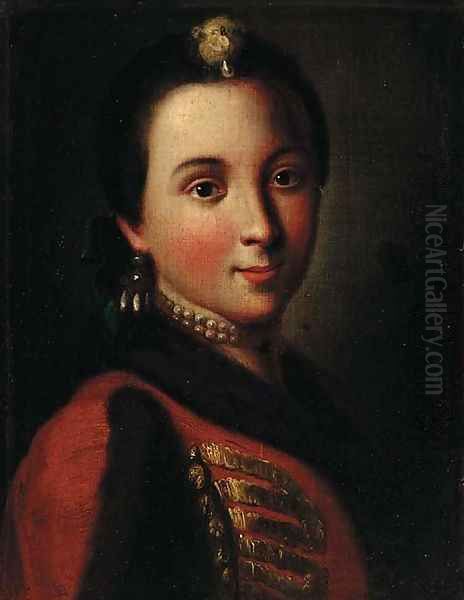 Portrait of a lady Oil Painting by Pietro Antonio Rotari