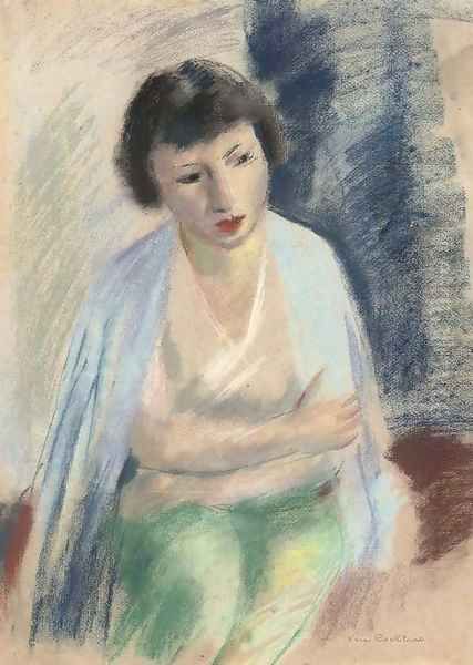 Portrait of a lady Oil Painting by Vera Rockline