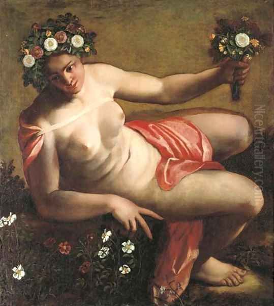 La Primavera Oil Painting by Francesco de' Rossi