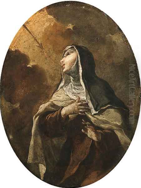 Saint Teresa of Avila Oil Painting by Giovanni Battista Rossi