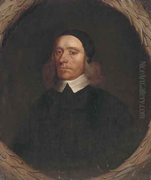 Portrait of a cleric 2 Oil Painting by John Riley