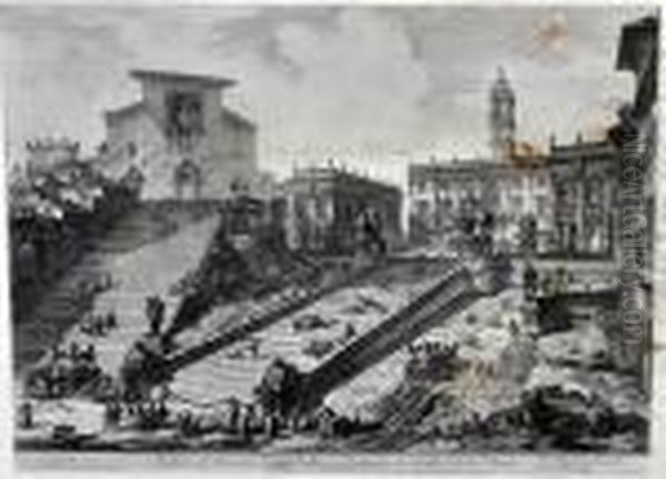 Campidoglio Oil Painting by Giovanni Battista Piranesi