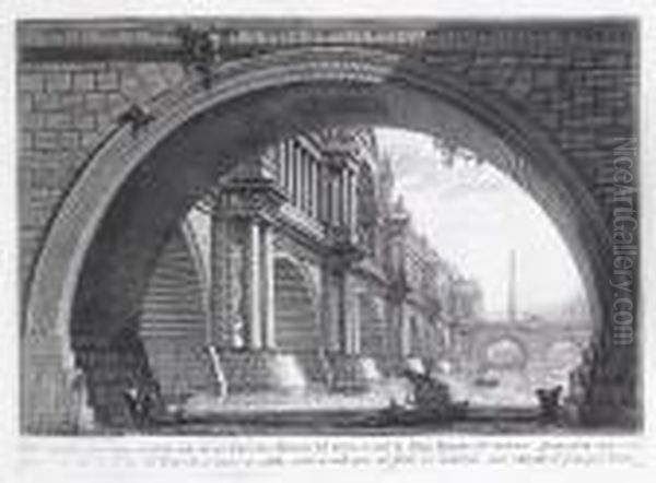 Ponte Magnifico Oil Painting by Giovanni Battista Piranesi