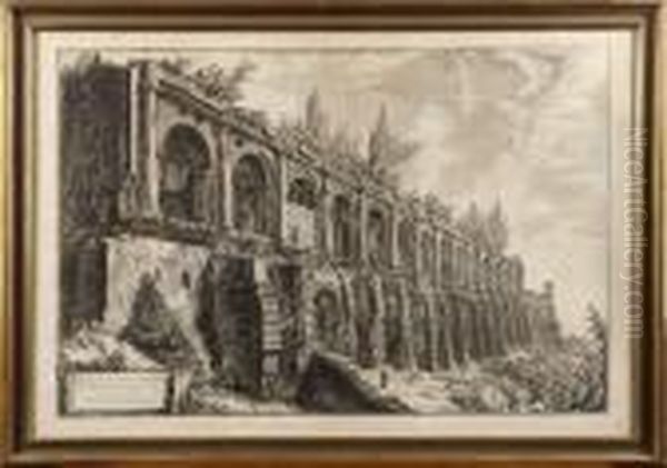 Avanza Della Villa Di
Mecenate... Oil Painting by Giovanni Battista Piranesi