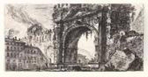 Arco Di Rimino Oil Painting by Giovanni Battista Piranesi