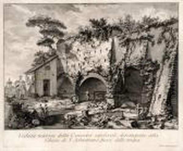 Veduta Interna Della Camera... Oil Painting by Giovanni Battista Piranesi