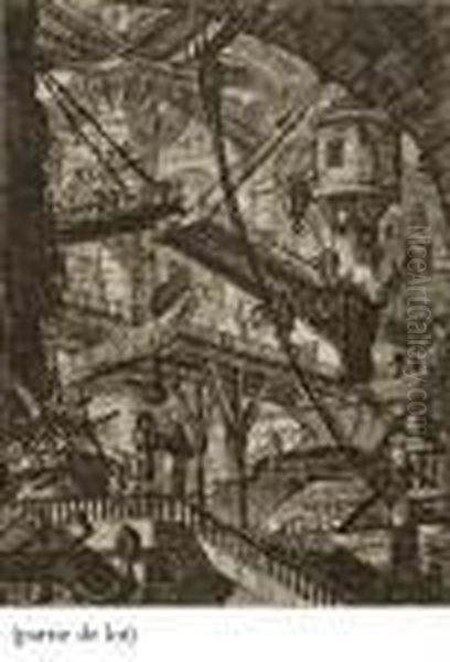 Carceri D'invezione Oil Painting by Giovanni Battista Piranesi