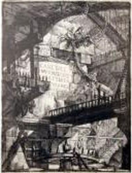 Herman Melville On Piranesi Oil Painting by Giovanni Battista Piranesi