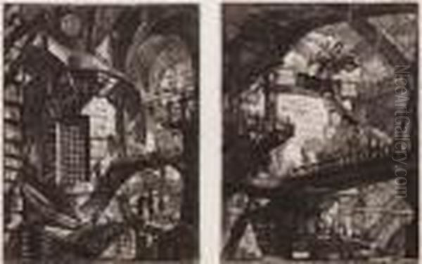 Carceri Oil Painting by Giovanni Battista Piranesi