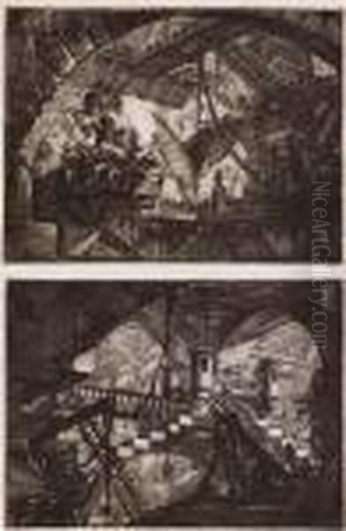 Carceri Oil Painting by Giovanni Battista Piranesi