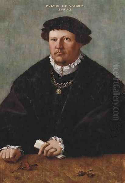 Portrait of a gentleman Oil Painting by Hermann Tom Ring