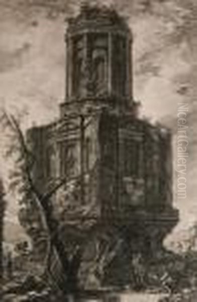 Planche Issue De La Serie Vedute Di Roma Oil Painting by Giovanni Battista Piranesi