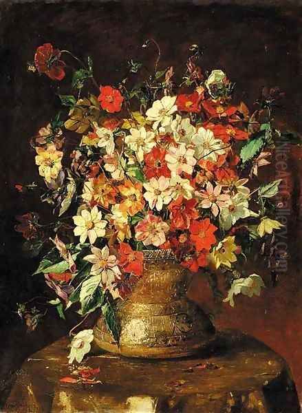 An opulent bouquet Oil Painting by Mary Rischgitz