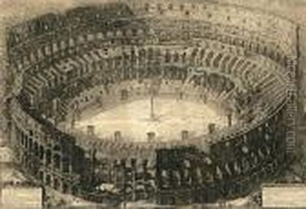 Colosseum In Rome Oil Painting by Giovanni Battista Piranesi