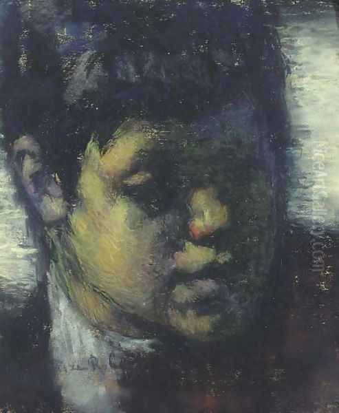 Head of a boy Oil Painting by Suze Robertson