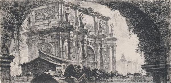 Arco Oil Painting by Giovanni Battista Piranesi