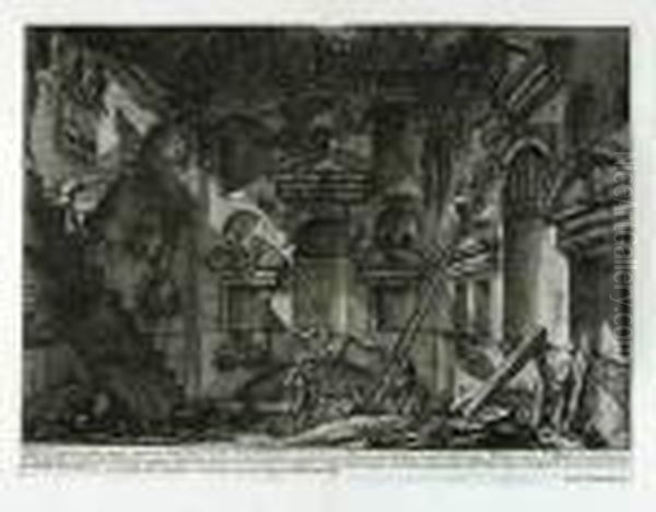 Le Antichita Romane Oil Painting by Giovanni Battista Piranesi