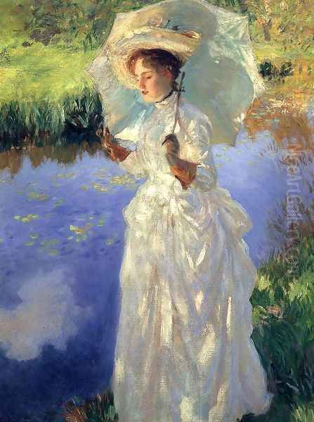 A Morning Walk Oil Painting by John Singer Sargent