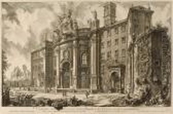 16 Plates, From Vedute Di Roma Oil Painting by Giovanni Battista Piranesi