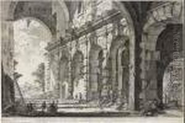 'veduta Dell Piano Superiore...'. Oil Painting by Giovanni Battista Piranesi