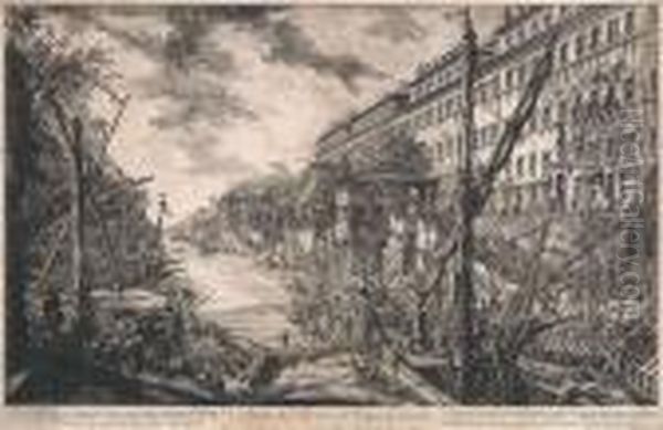 Etching Oil Painting by Giovanni Battista Piranesi