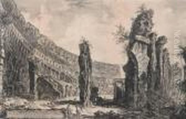 View Of The Coliseum Oil Painting by Giovanni Battista Piranesi