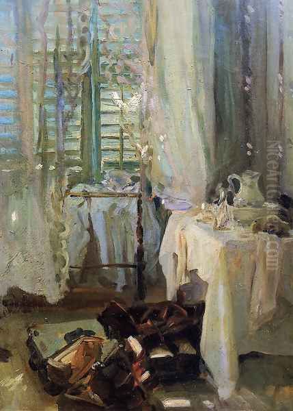 A Hotel Room Oil Painting by John Singer Sargent