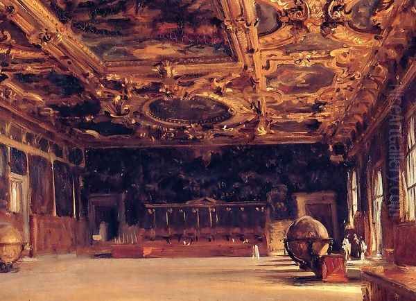 Interior of the Doge's Palace Oil Painting by John Singer Sargent