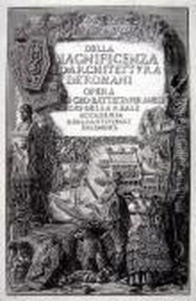 Della Magnificenza D'architettura De Romani Opera Oil Painting by Giovanni Battista Piranesi