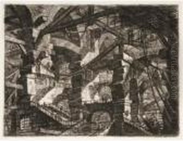 The Gothic Arch, From Carceri D'invenzione Oil Painting by Giovanni Battista Piranesi