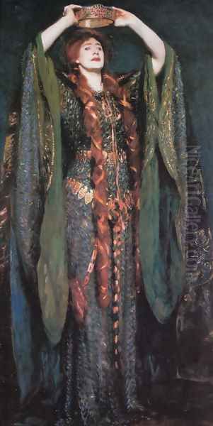 Miss Ellen Terry As Lady Macbeth Oil Painting by John Singer Sargent