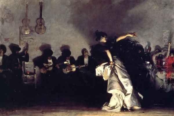 El Jaleo Oil Painting by John Singer Sargent