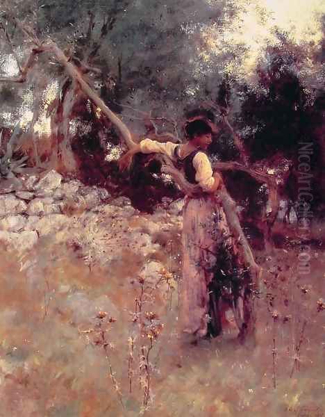 A Capriote Oil Painting by John Singer Sargent