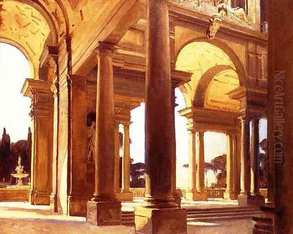 A Study of Architecture, Florence Oil Painting by John Singer Sargent