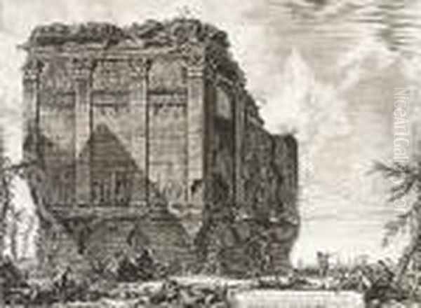 Tempio Antico Volgarmente Detto Della Salute Su La Via D'albano..., From Vedute Di Roma Oil Painting by Giovanni Battista Piranesi