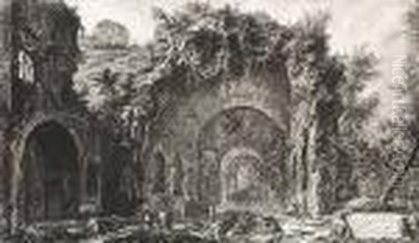 Veduta Della Fonte E Delle 
Spelonche D'egeria Fuor Della Porta Capena Or Di S. Seb..., From Vedute 
Di Roma by Giovanni Battista Piranesi