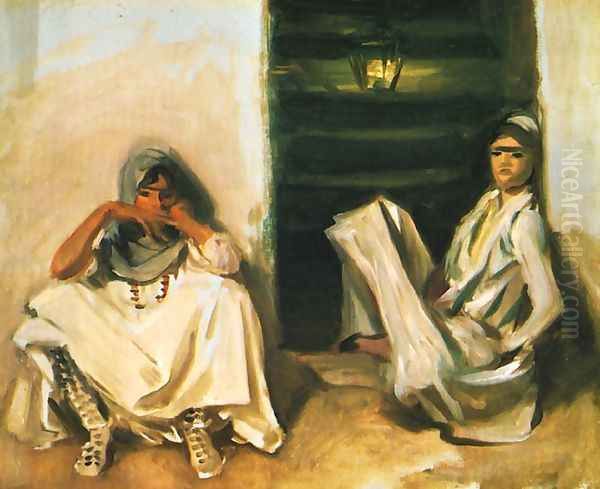 Two Arab Women Oil Painting by John Singer Sargent