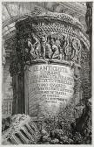 Frontispiece To Le Antichita Romane Oil Painting by Giovanni Battista Piranesi