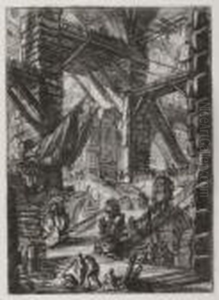 The Staircase With Trophies by Giovanni Battista Piranesi