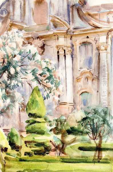 A Palace and Gardens, Spain Oil Painting by John Singer Sargent