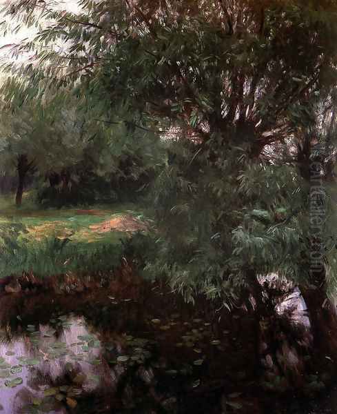 A Backwater at Wargrave Oil Painting by John Singer Sargent